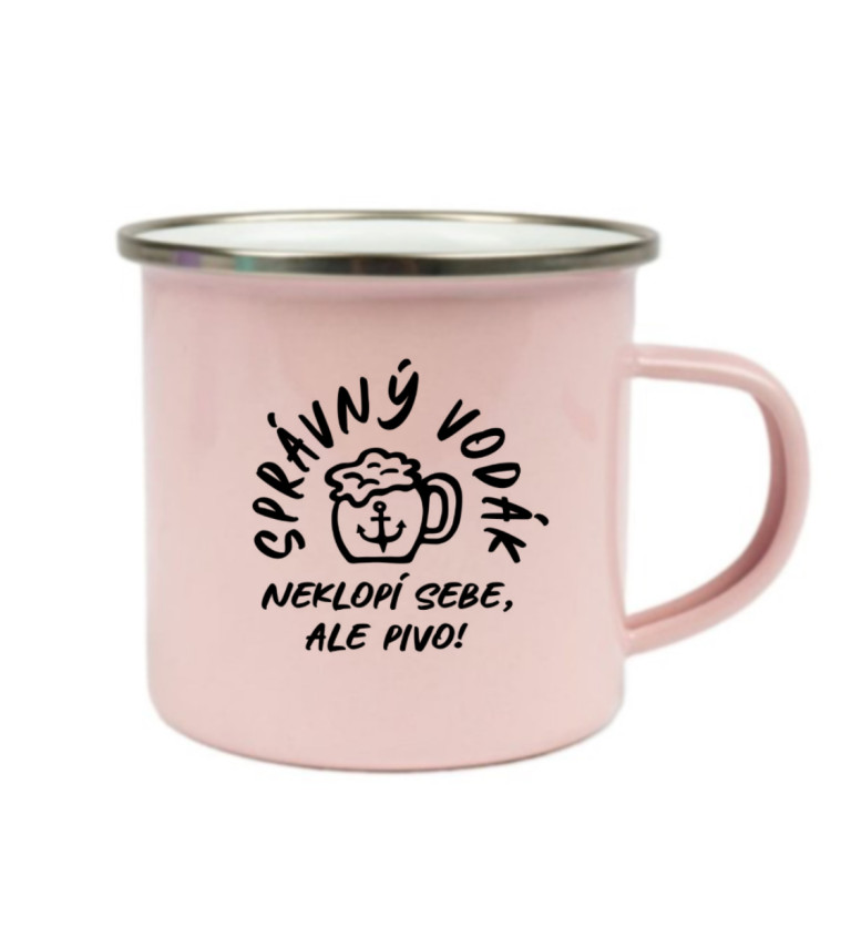 Růžový plecháček – Správný vodák neklopí sebe, ale pivo