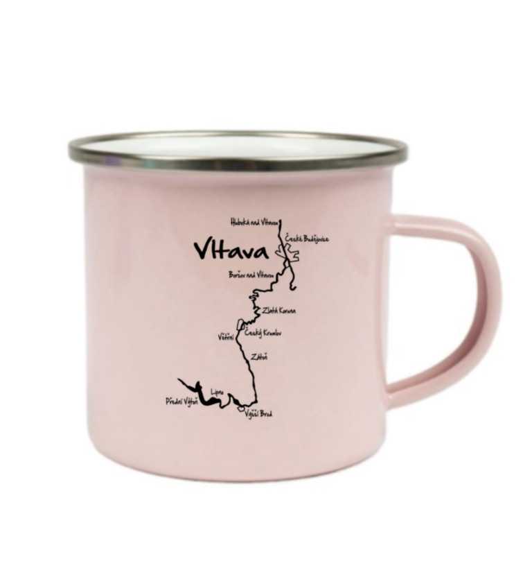 Růžový plecháček – Vltava mapa