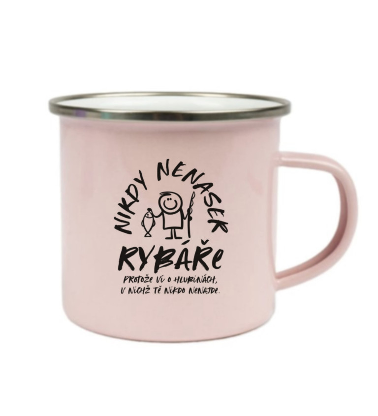 Růžový plecháček – Nikdy nenaser rybáře