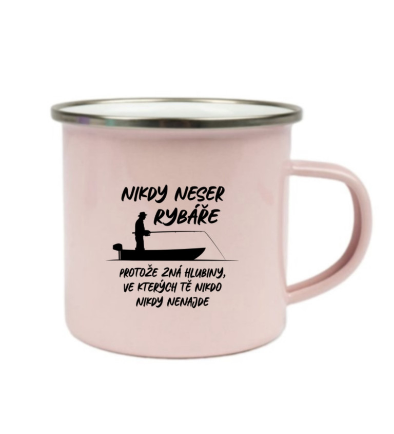 Růžový plecháček – Nikdy neser rybáře