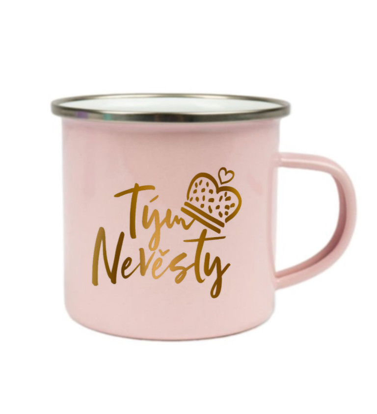 Růžový plecháček – Tým nevěsty koruna