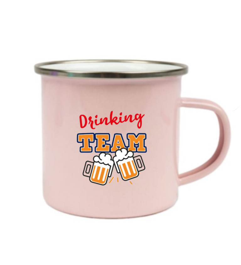 Růžový plecháček – Drinking team