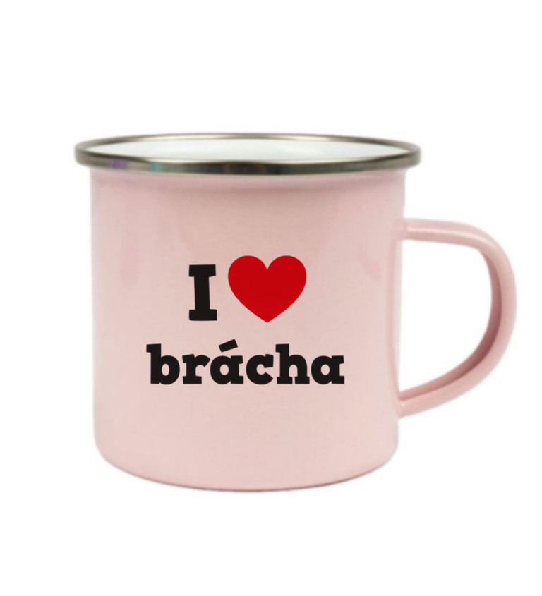 Růžový plecháček – I love brácha
