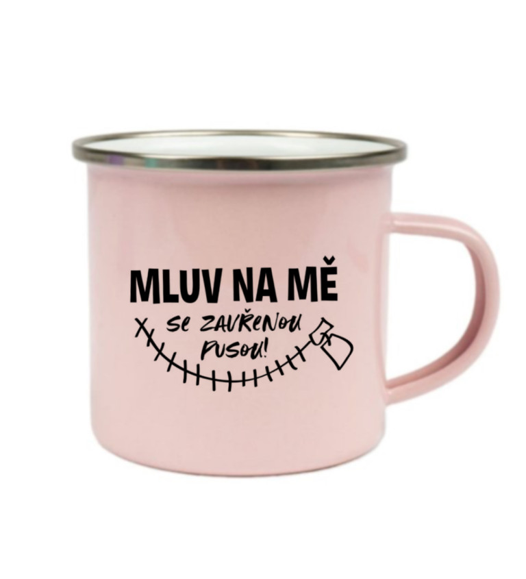 Růžový plecháček – Mluv na mě se zavřenou pusou