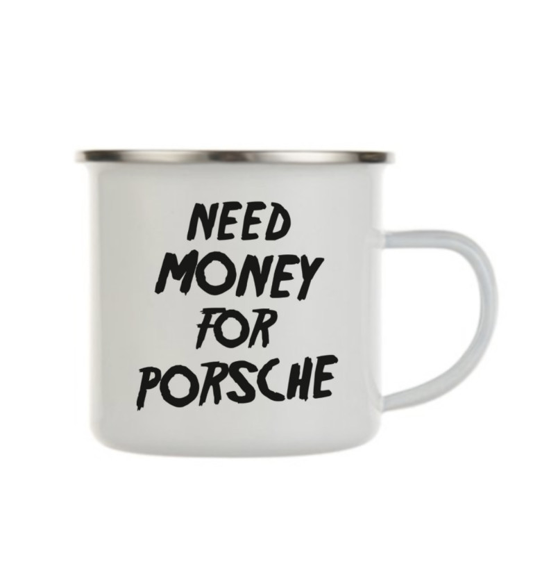 Plecháček bílý – Need money for Porsche