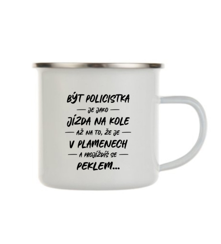 Bílý plecháček – Být policistka je jako