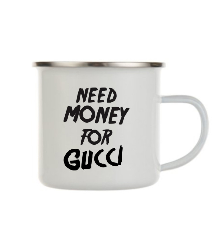 Bílý plecháček – Need money for Gucci