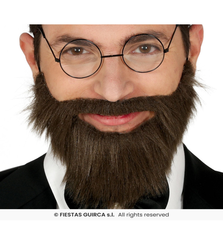 Autentické hnědé vousy