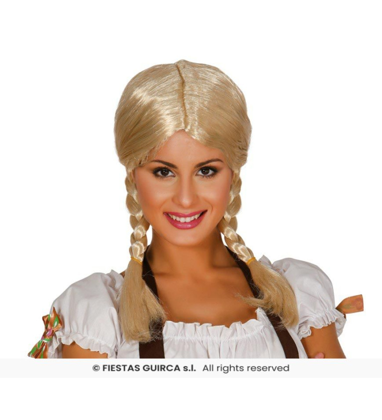 Dámská paruka – blond s copy