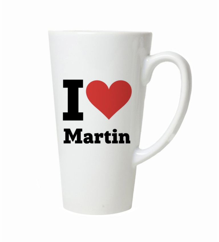 Hrnek na latte – I love Martin