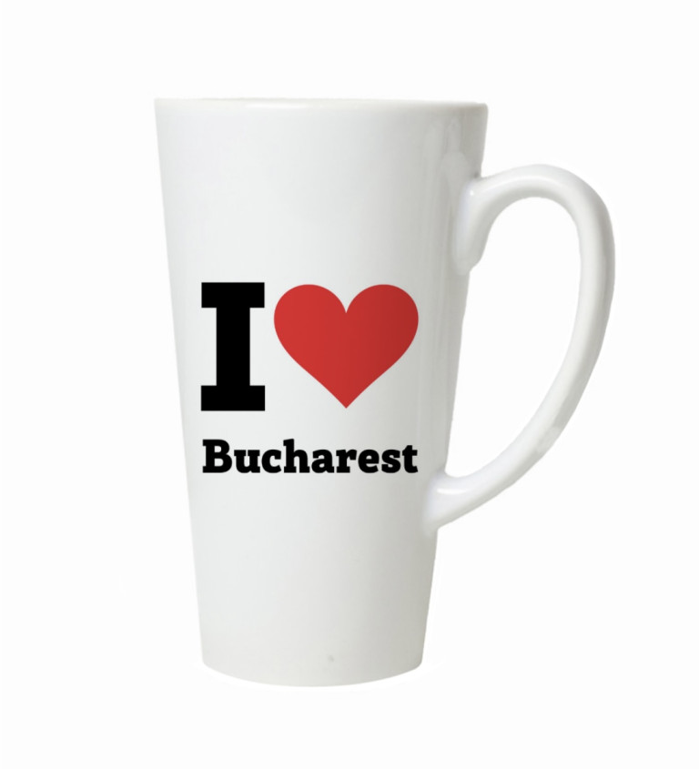Hrnek na latte – I love Bucharest