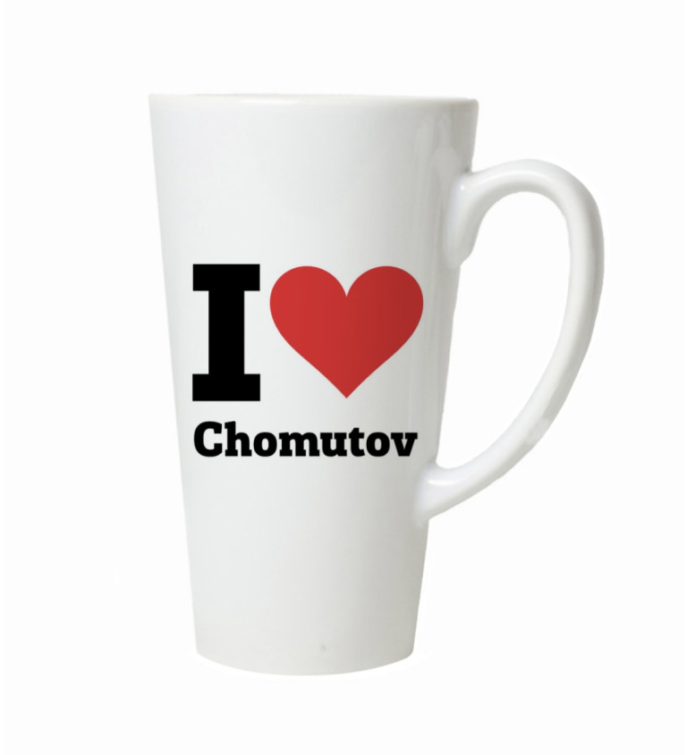 Hrnek na latte – I love Chomutov
