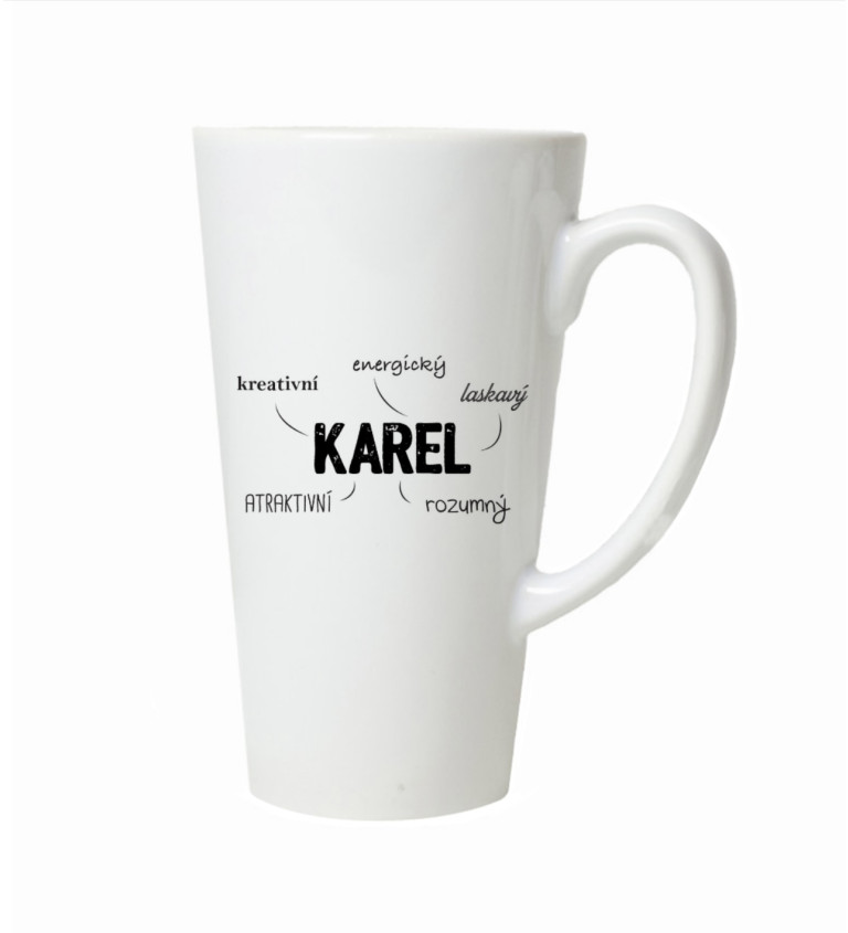 Hrnek na latte – Karel