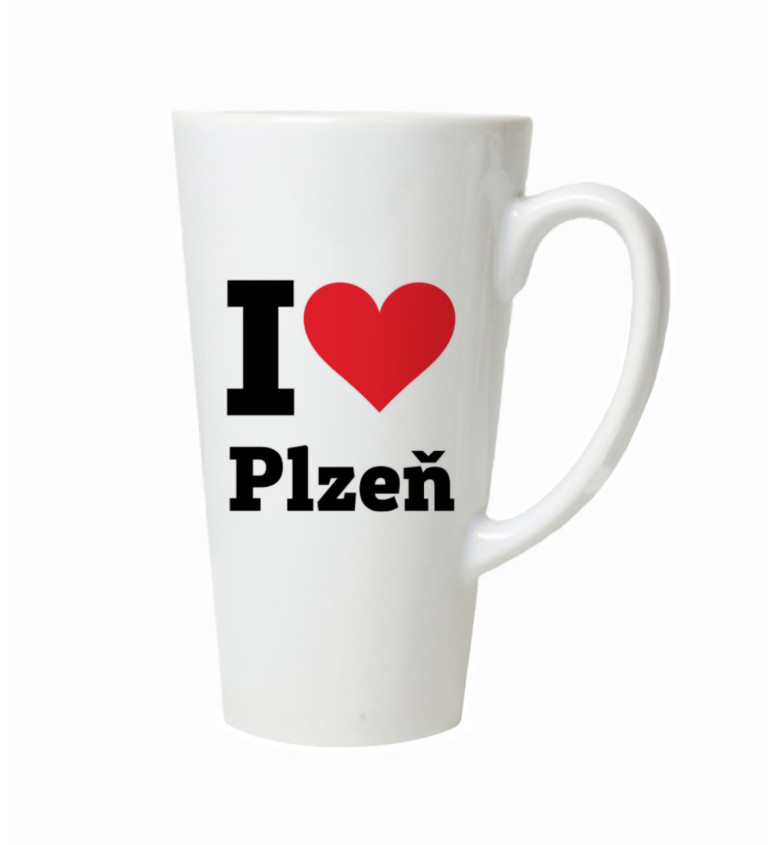 Hrnek na latte – I love Plzeň