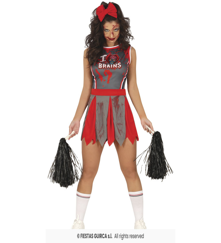 Dámský kostým zombie cheerleader