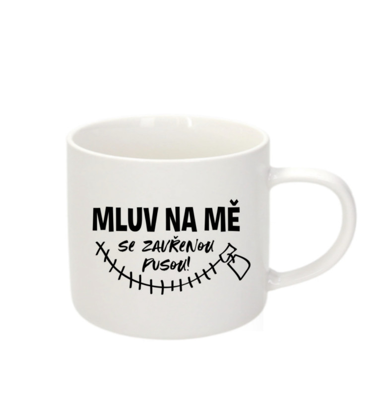 Hrnek na espresso – Mluv na mě se zavřenou pusou