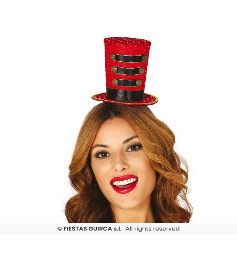 Čelenka s červeným kloboučkem