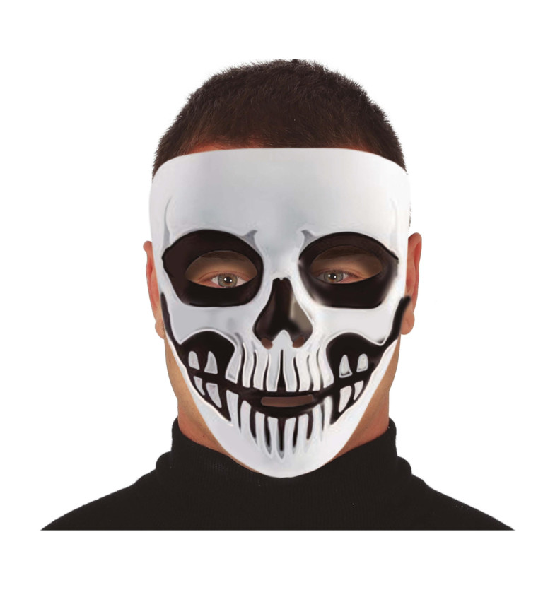 Strašidelná maska kostlivce