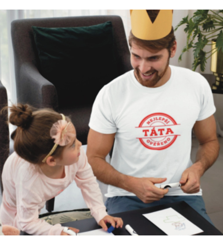 Nažehlovací motiv: Nejlepší táta, ověřeno