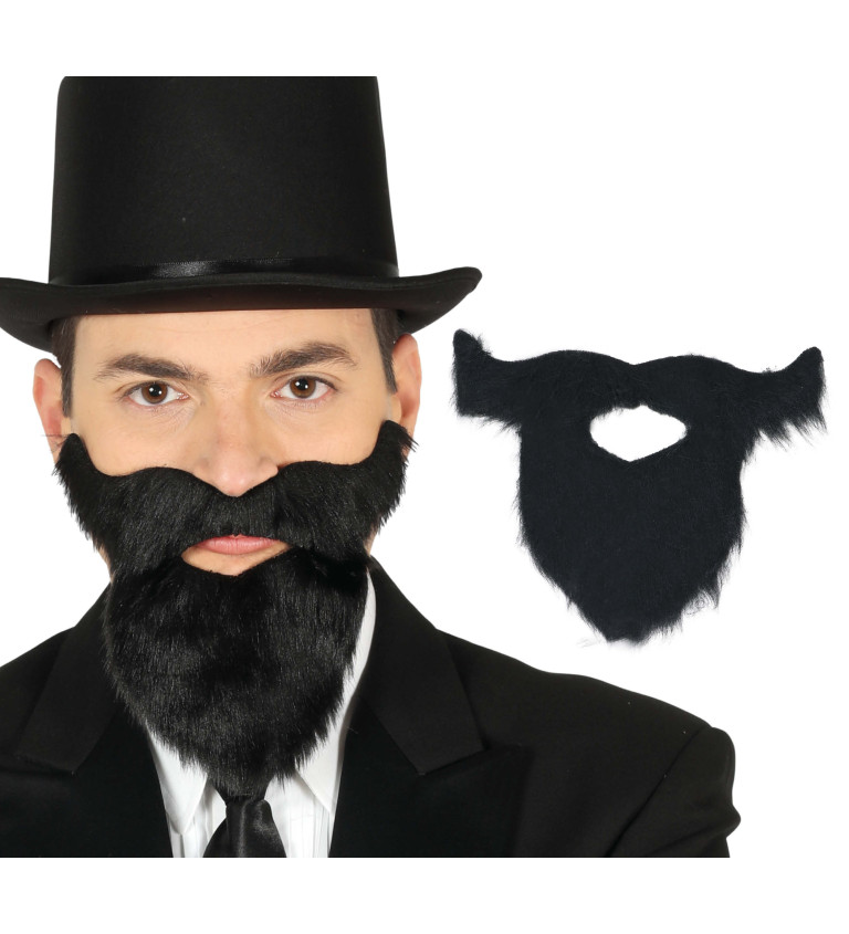 Knír a vousy – černé
