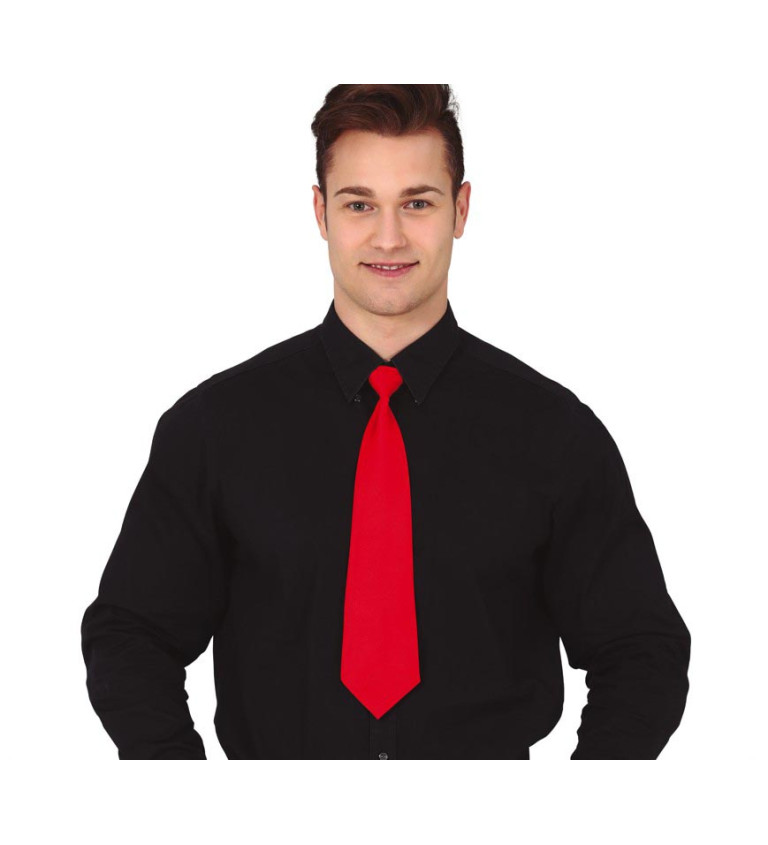 Červená retro kravata