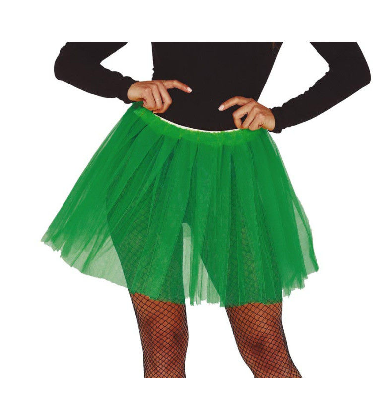 Hravá tutu sukně – tmavě zelená