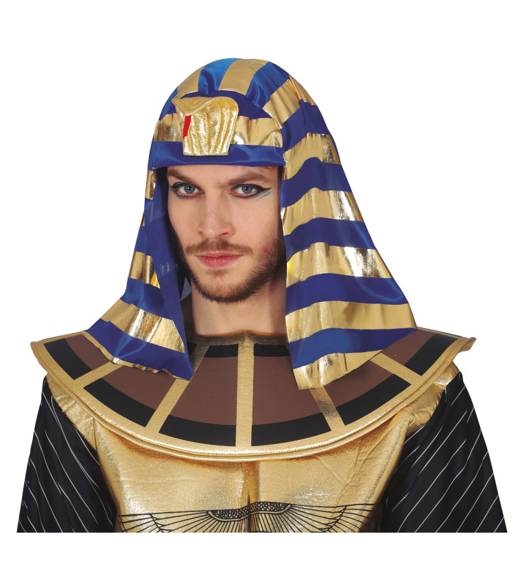 Zlatomodrá faraonská čelenka