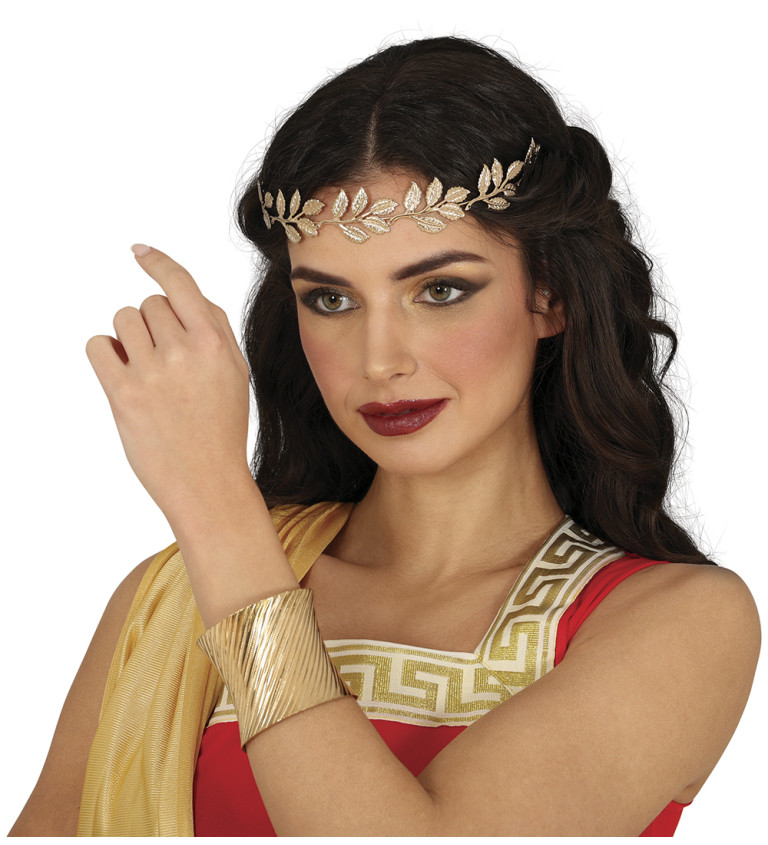 Elegantní zlatý kovový náramek