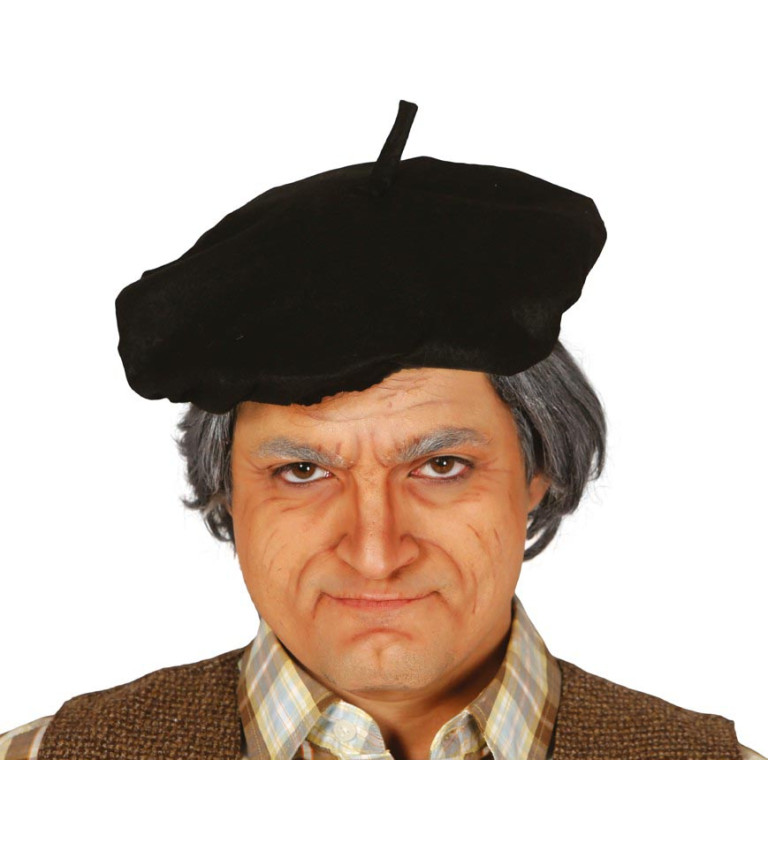 Černý francouzský baret