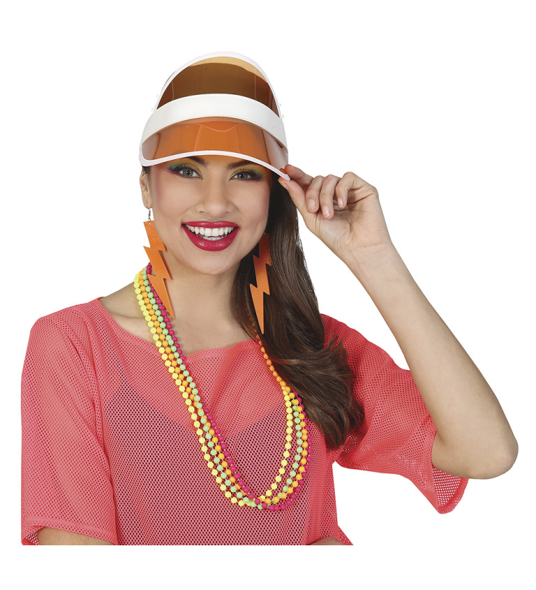 Oranžový retro kšilt