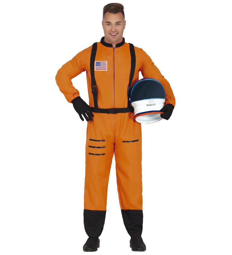 Kostým pro muže – Oranžový astronaut