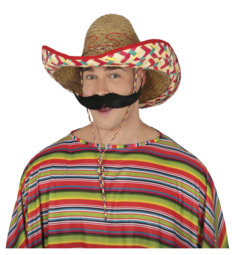 Mexické sombrero ze slámy