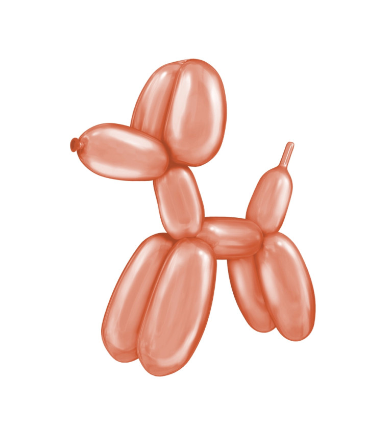 Rosegold modelovací balónky