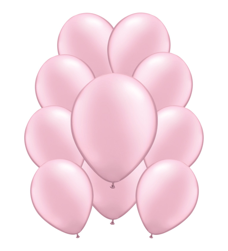 Pastelové latexové balónky – baby pink