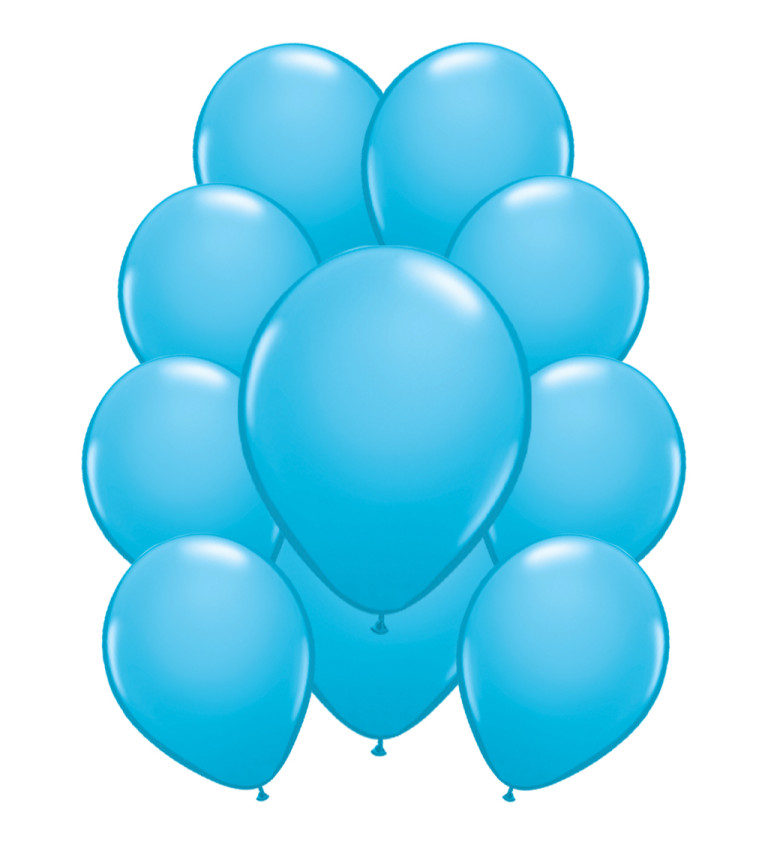 Metalické latexové balónky – baby blue