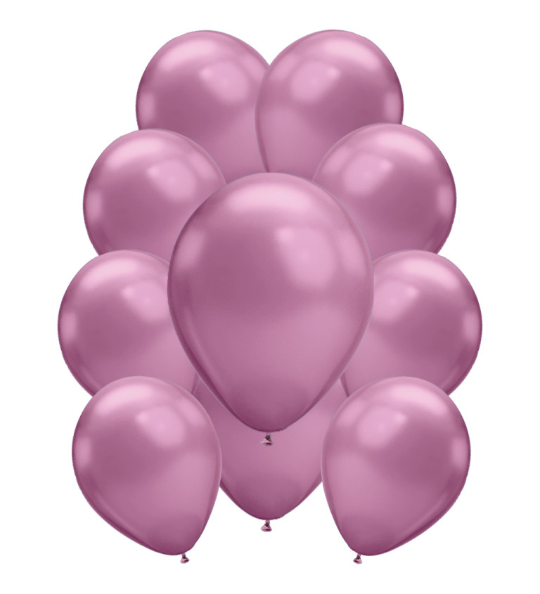 Chromové latexové balónky – fialové