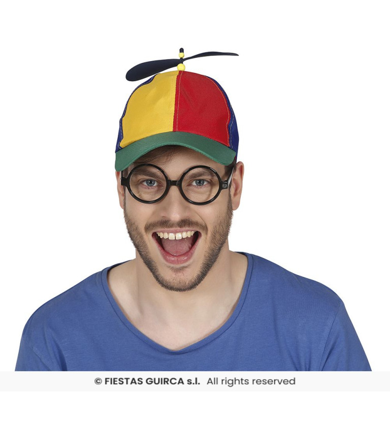 Barevná čepice s vrtulkou