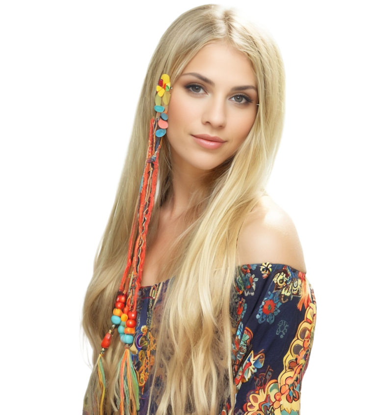 Hippie 80s – paruka pro ženy