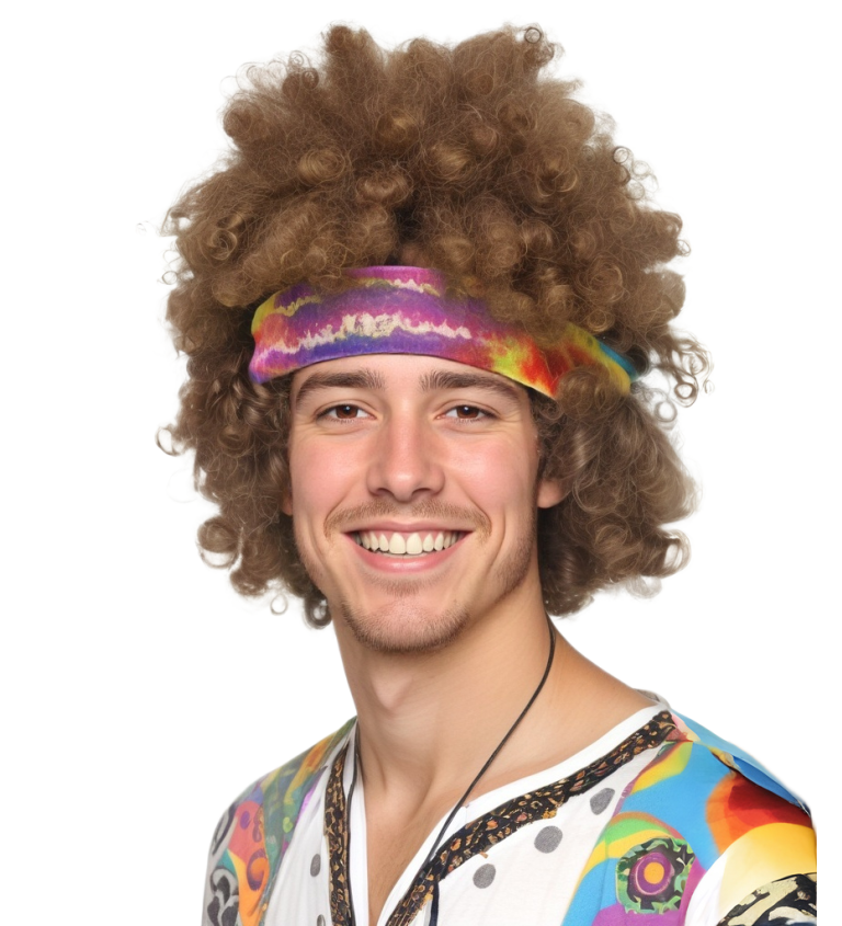 Hippie afro – paruka pro muže