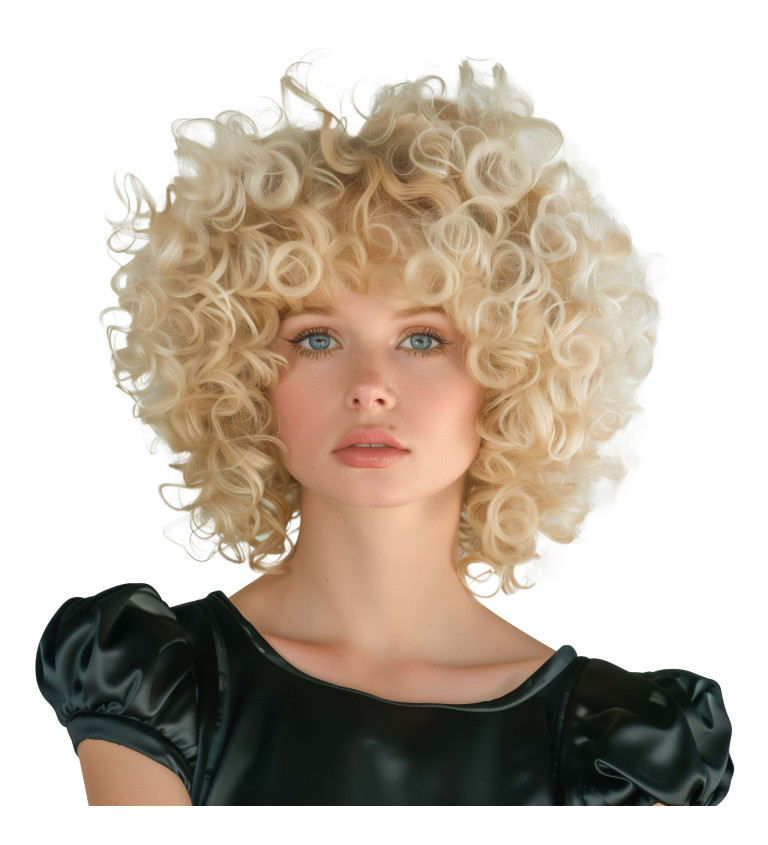 Dámská blond paruka ve stylu 50s