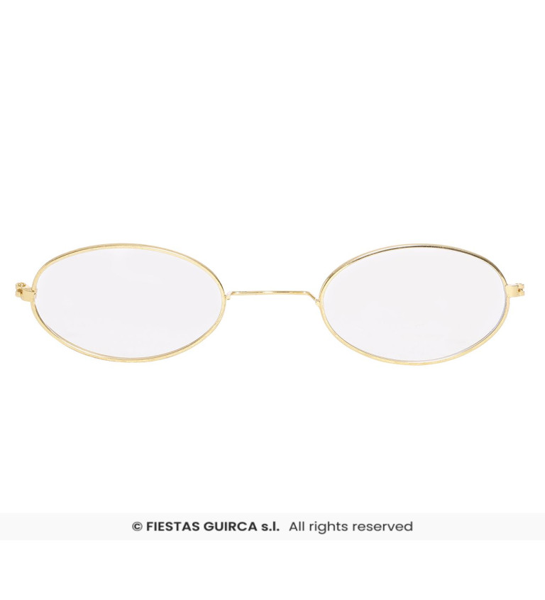 Kostýmové brýle ve zlaté barvě