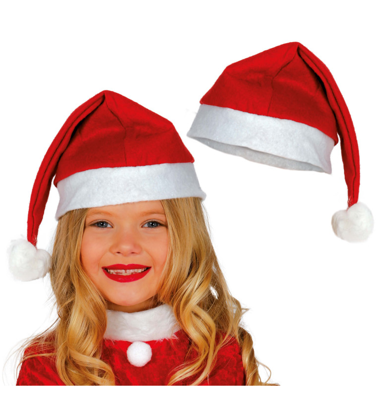 Santova čepice pro dětiDětská Santa čepice