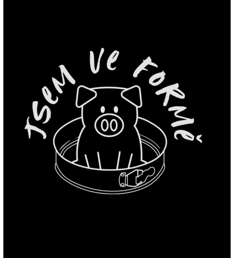 Černé dámské tričko – Jsem ve formě