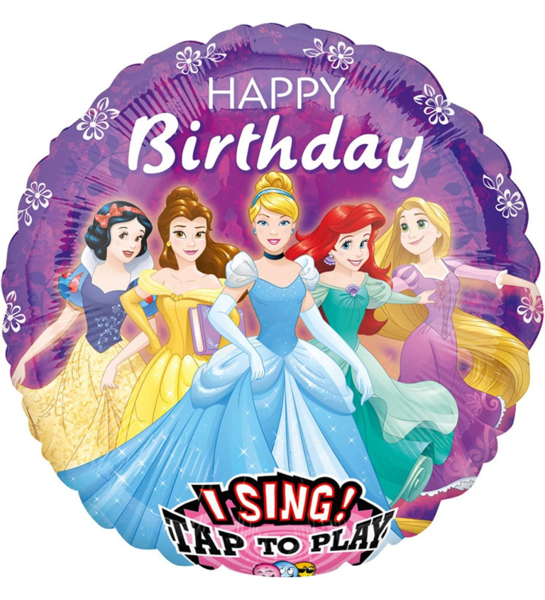 Zpívající balonek - Disney princezny