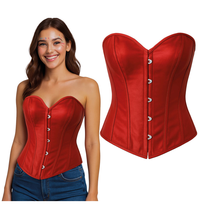 Korzet – červený