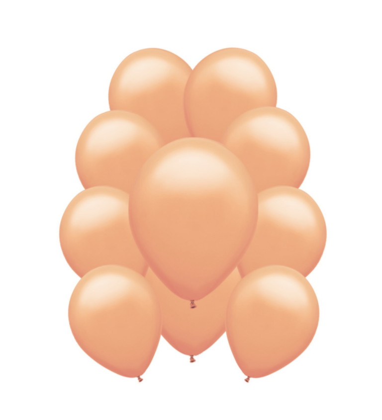 Pastelové latexové balónky – broskvově oranžové
