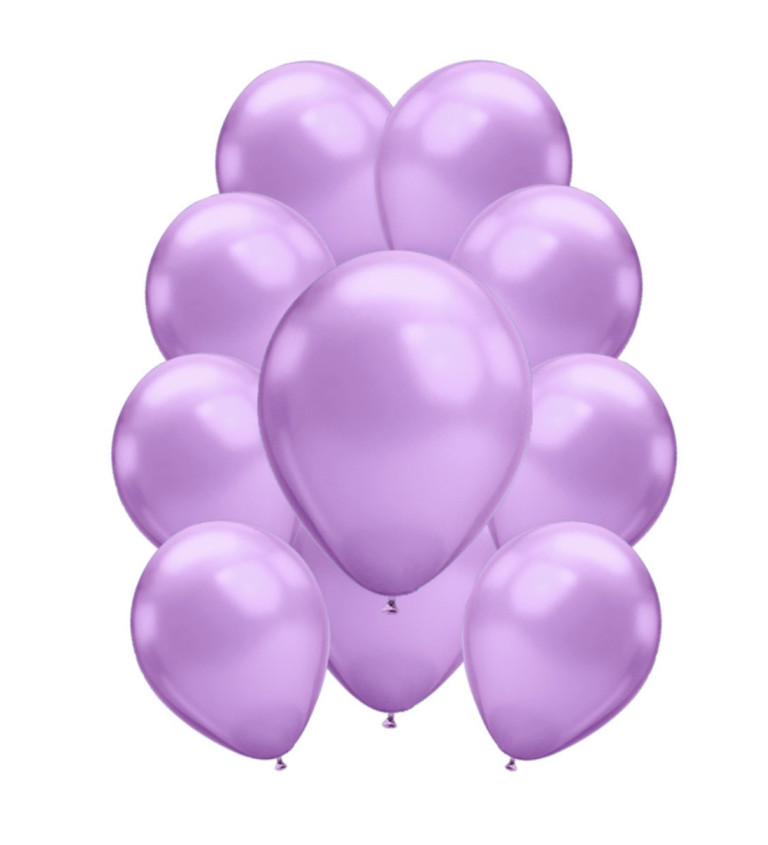 Chromové latexové balónky – fialové
