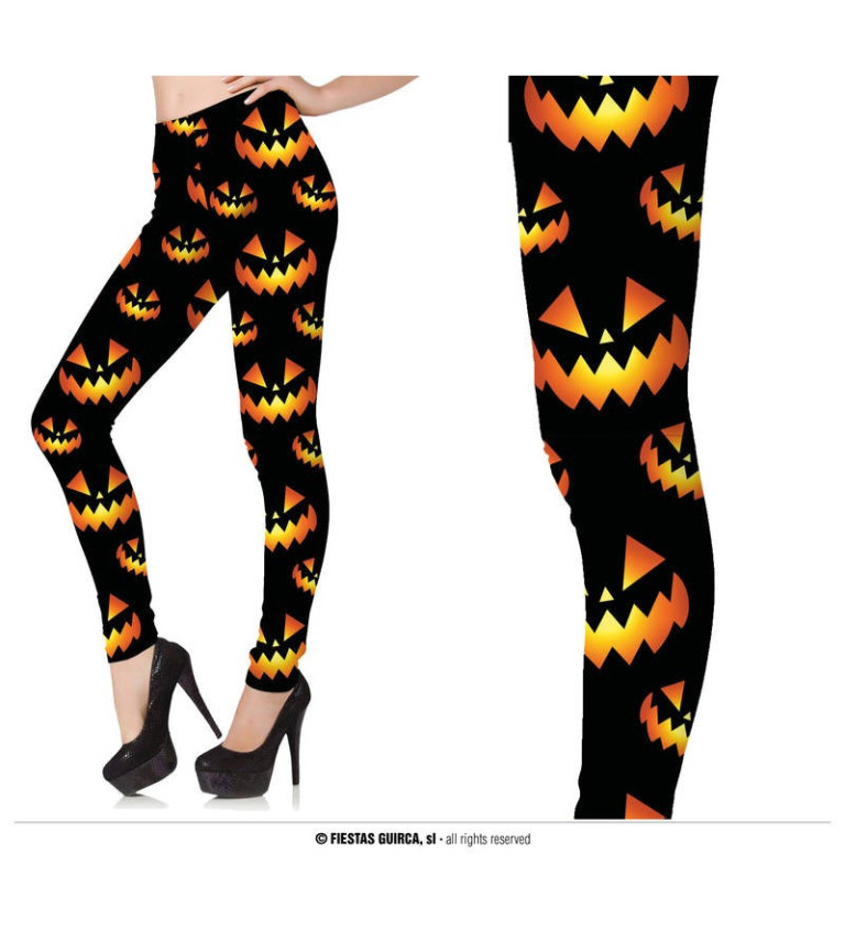 Legíny Halloween dýně L