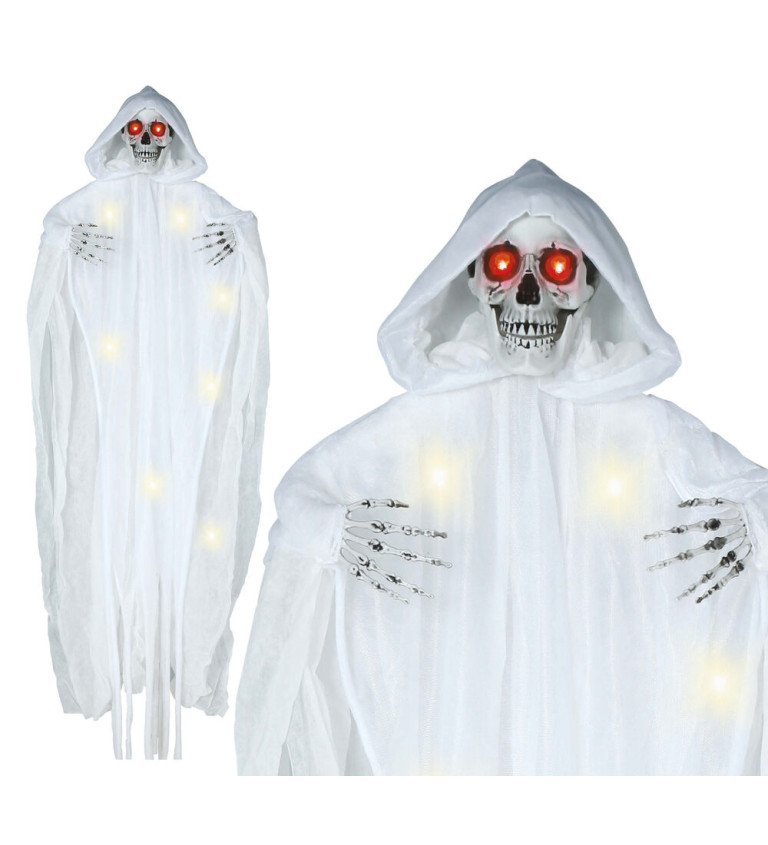 Halloween kostlivec se světlem
