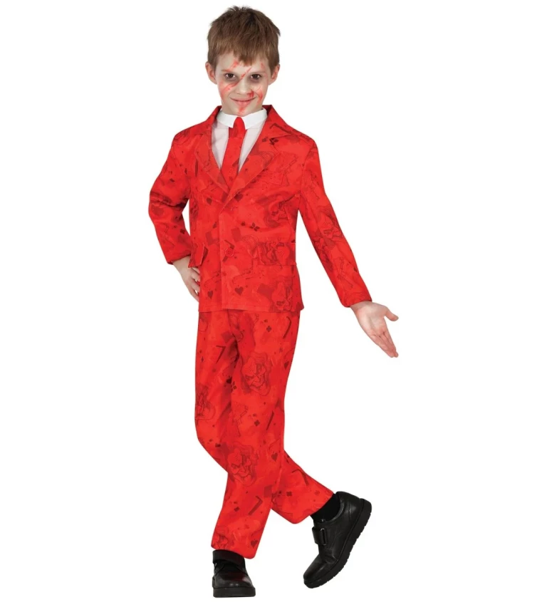 Dětský kostým Červený oblek gentleman